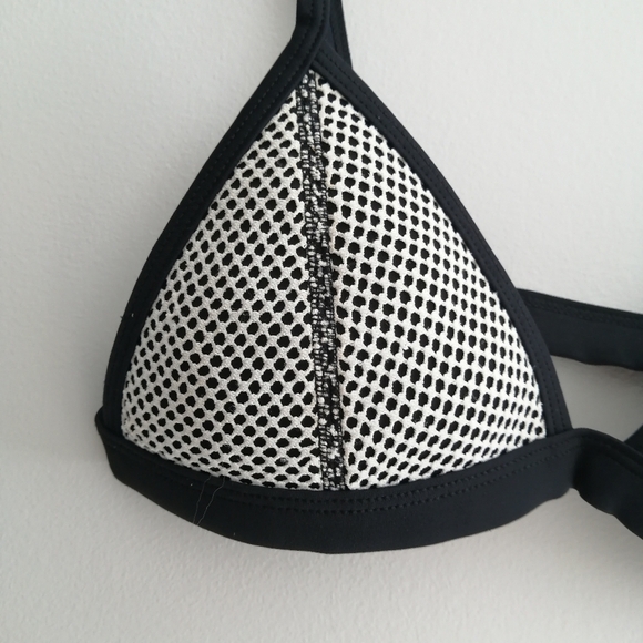 Triangl Mesh Overlay Neoprene Triangle Bikini Top XS - Picture 4 of 12